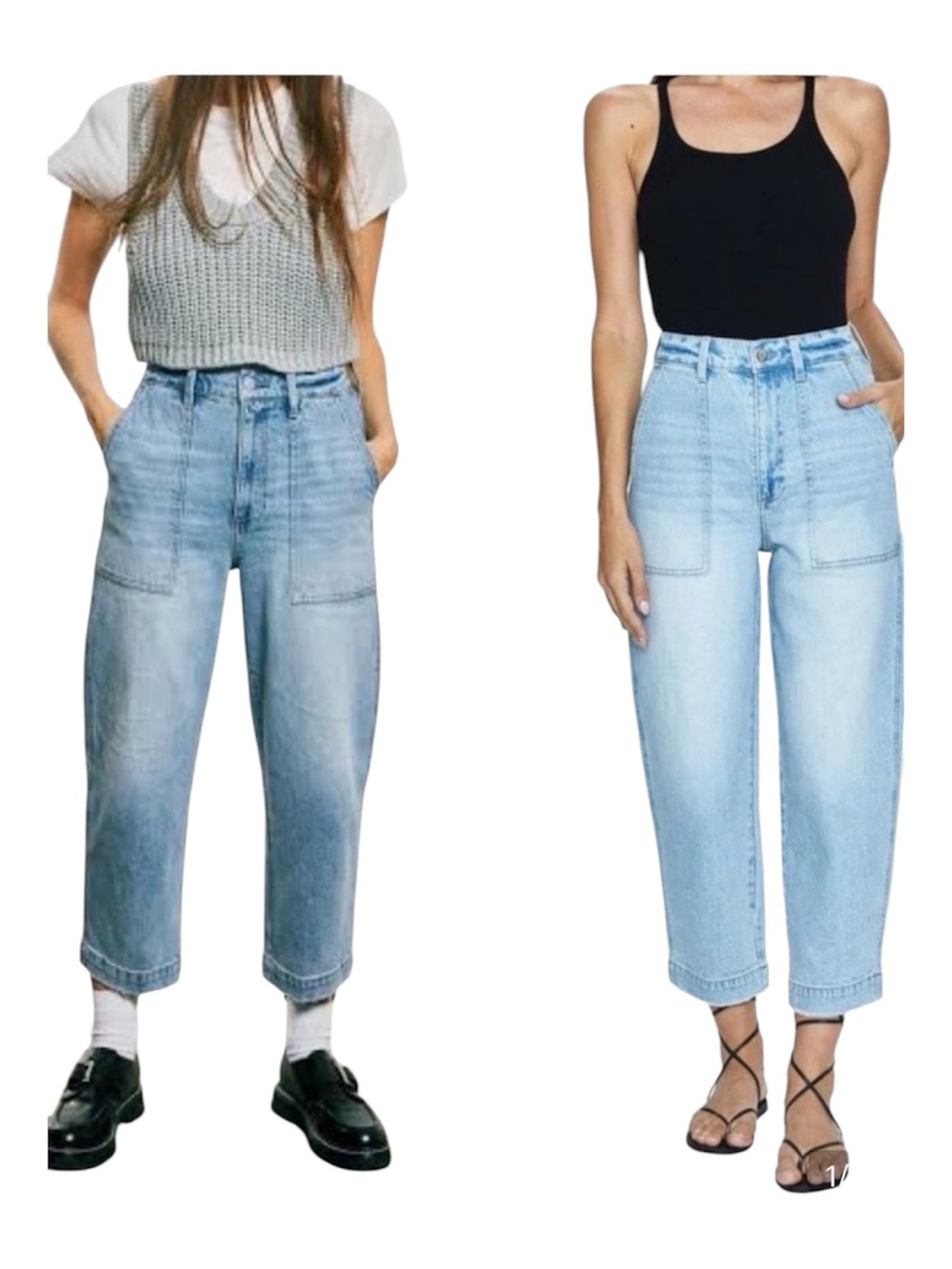 Pistola Turner High Rise  Barrel Leg -Provence Jeans Sz 28